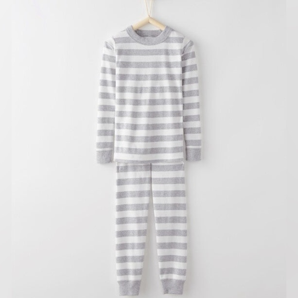 Hanna Andersson Striped Long John Pajama Set